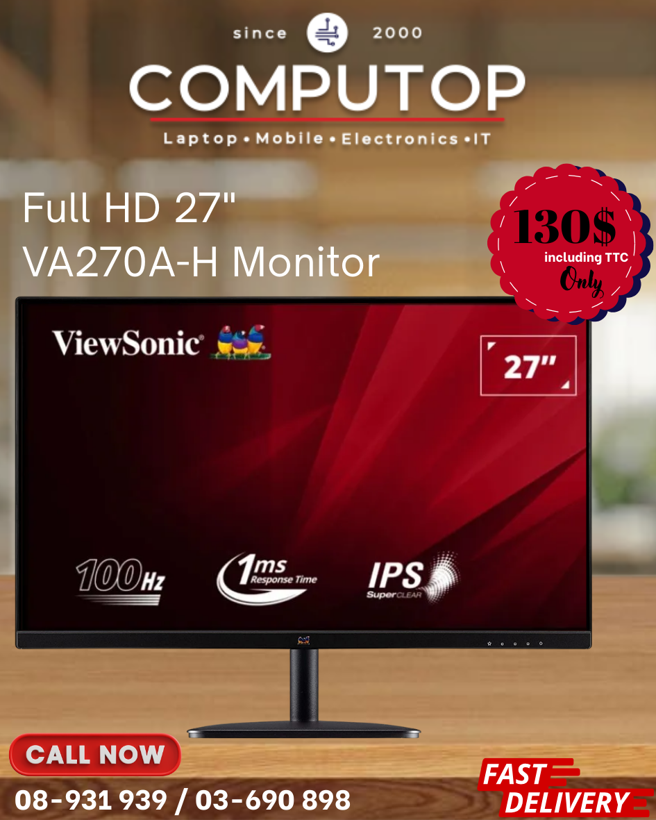 Full HD 27" VA270A-H Monitor
