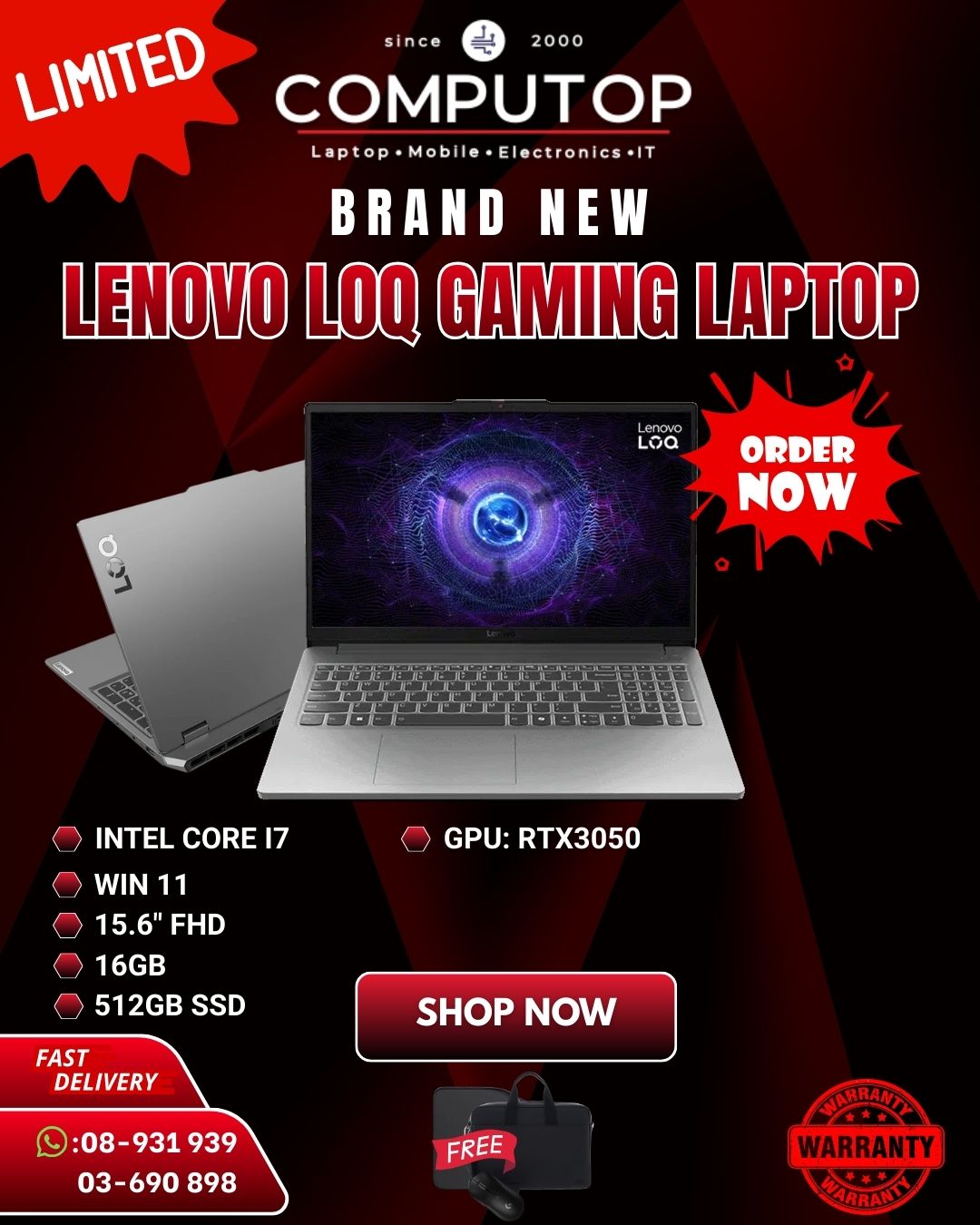 Lenovo LOQ GAMING LAPTOP