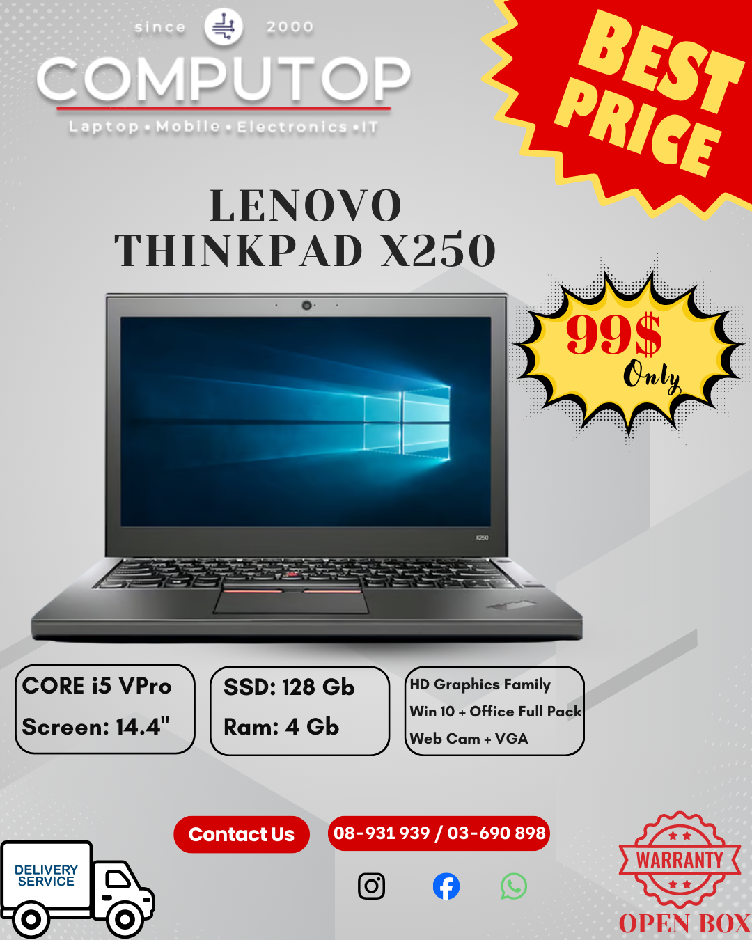 Lenovo Think Pad x250