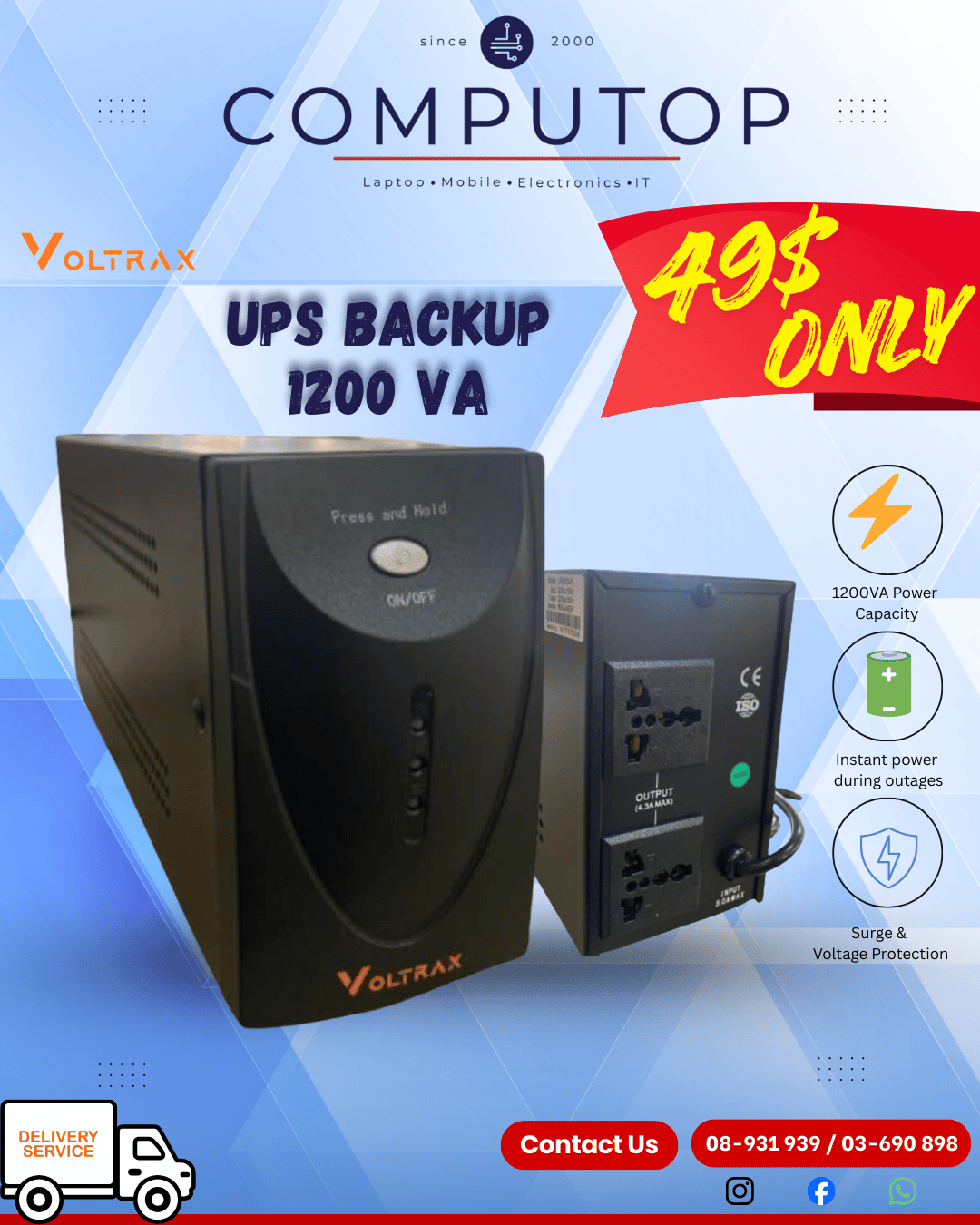 Voltrax UPS 1200 VA