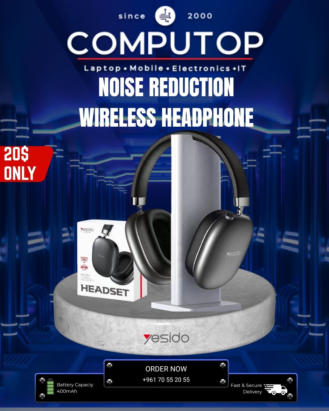 Yesido Wireless Headphones